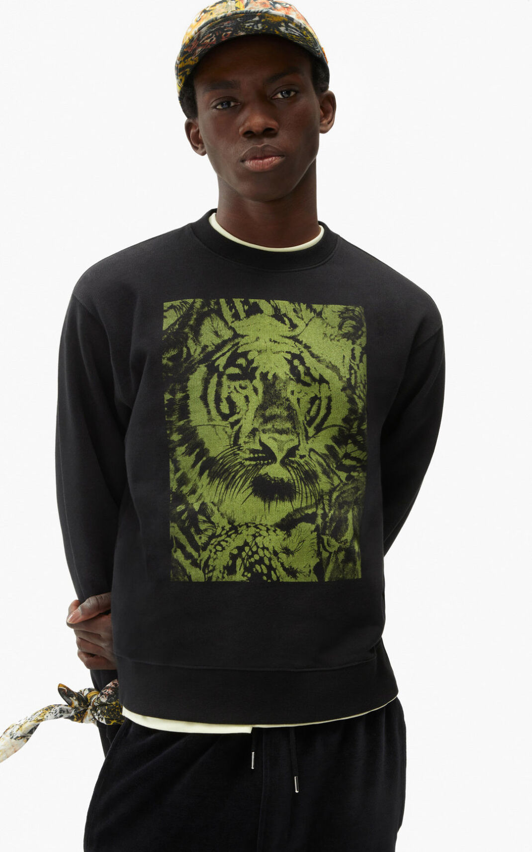 Sweatshirt Kenzo Wildtigers Masculino - Pretas | 856IALMPW